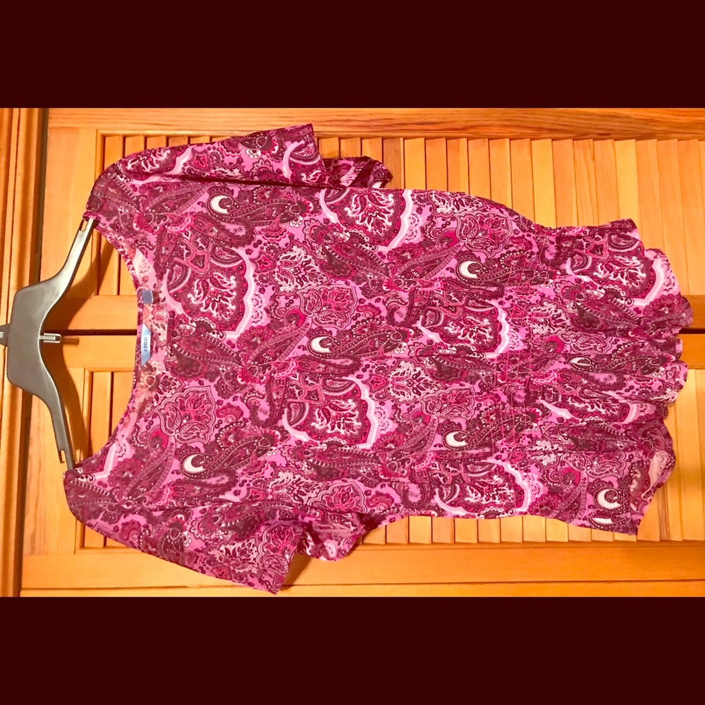 Izod print dress blouse